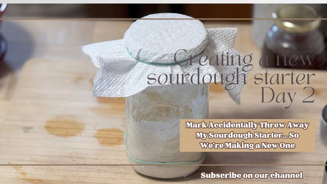 Creating sourdough starter day 2