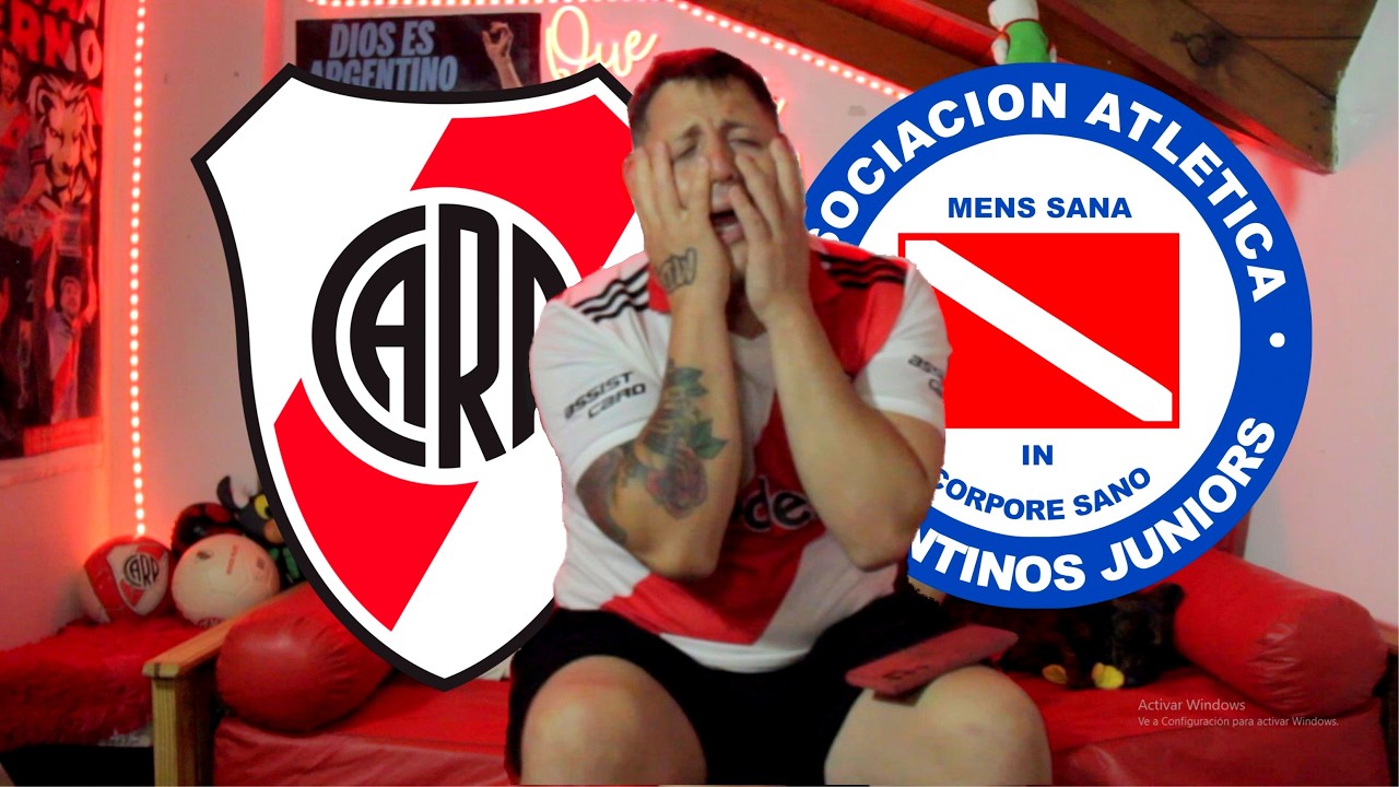 😡 RIVER 0 ARGENTINOS JUNIORS 1 | Reacción de un Hincha de RIVER INDIGNADO FECHA 5  - 😡