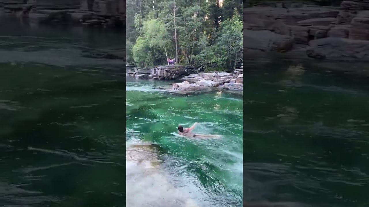River in Voss, Norway - 💚 This river is so green