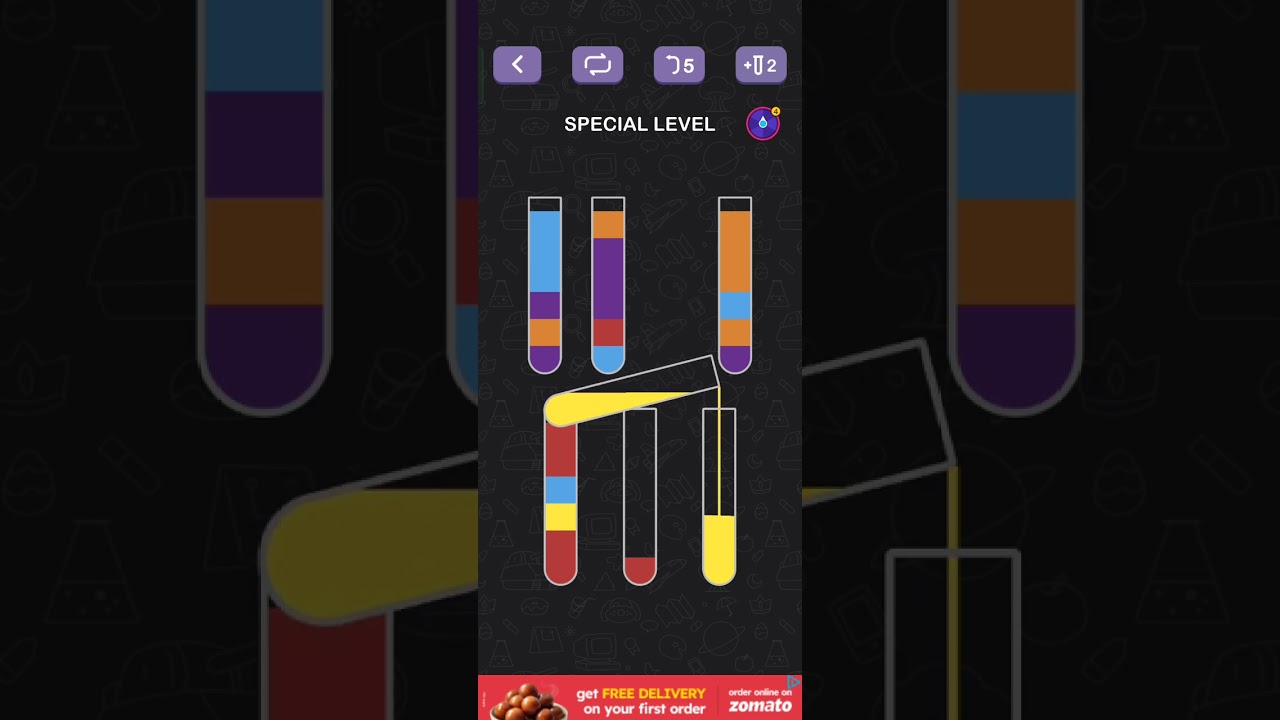 water sort puzzle 🧩🧩 #special level #games