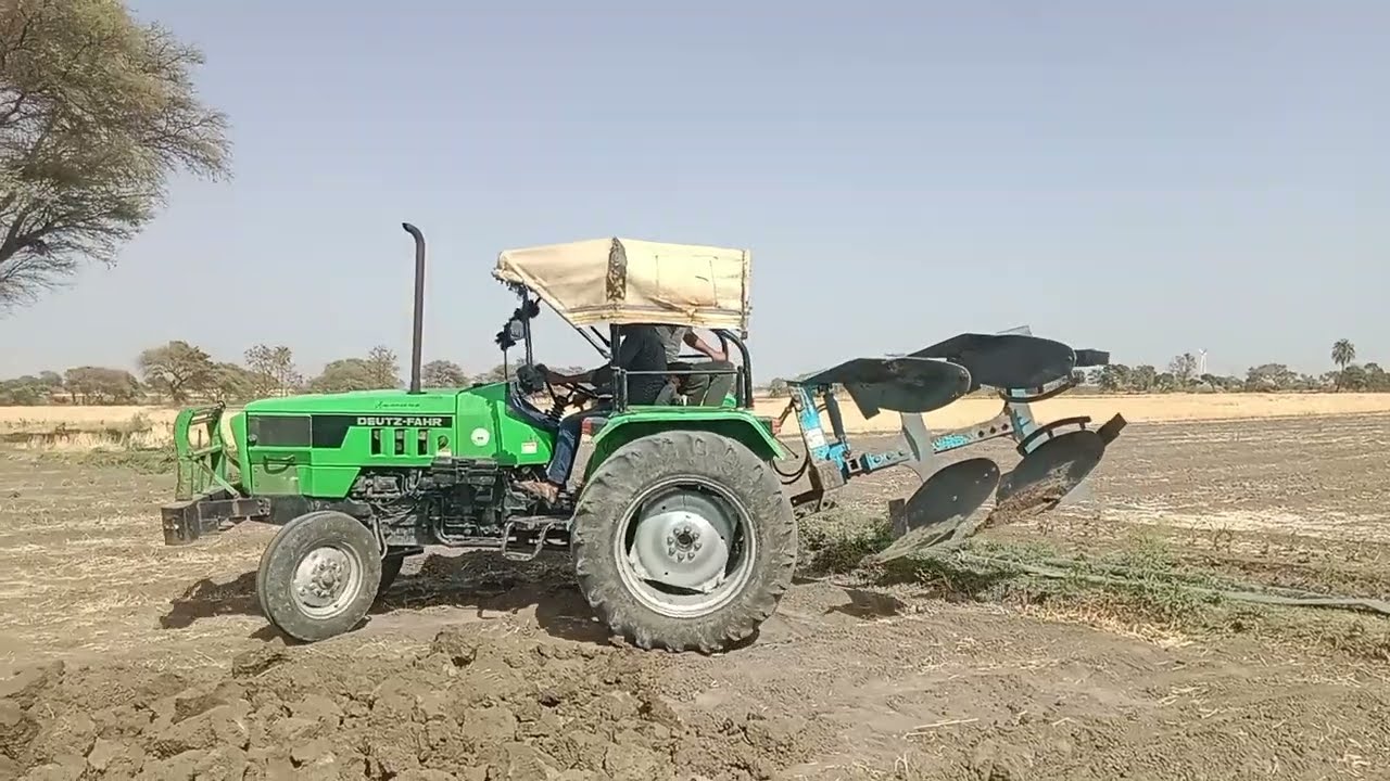 Umiya ka plow 45 HP tractor plowing//afection0422q