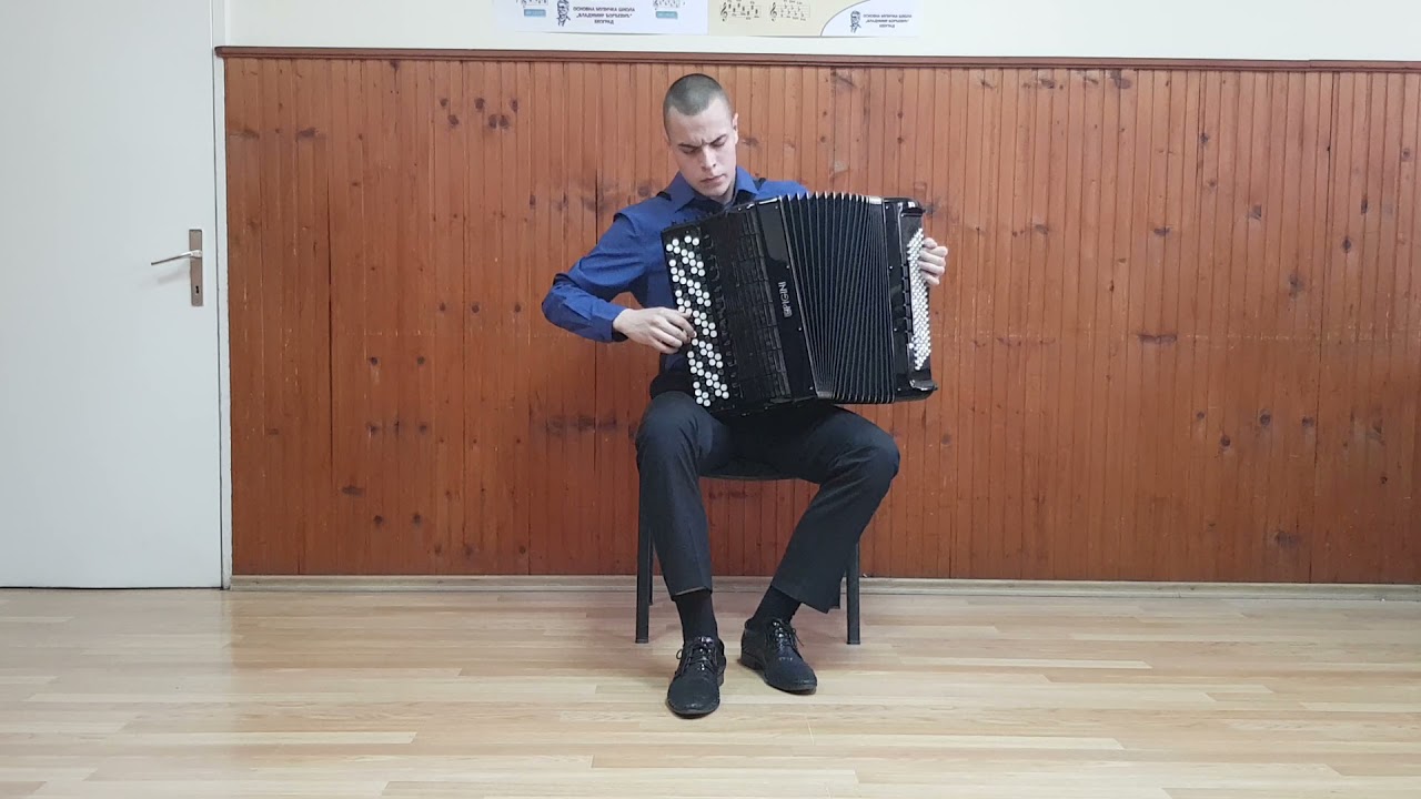 Aleksandar Pejovic, Serbia, National Selection, World Accordion Trophy 2021.Junior Classic, II Round