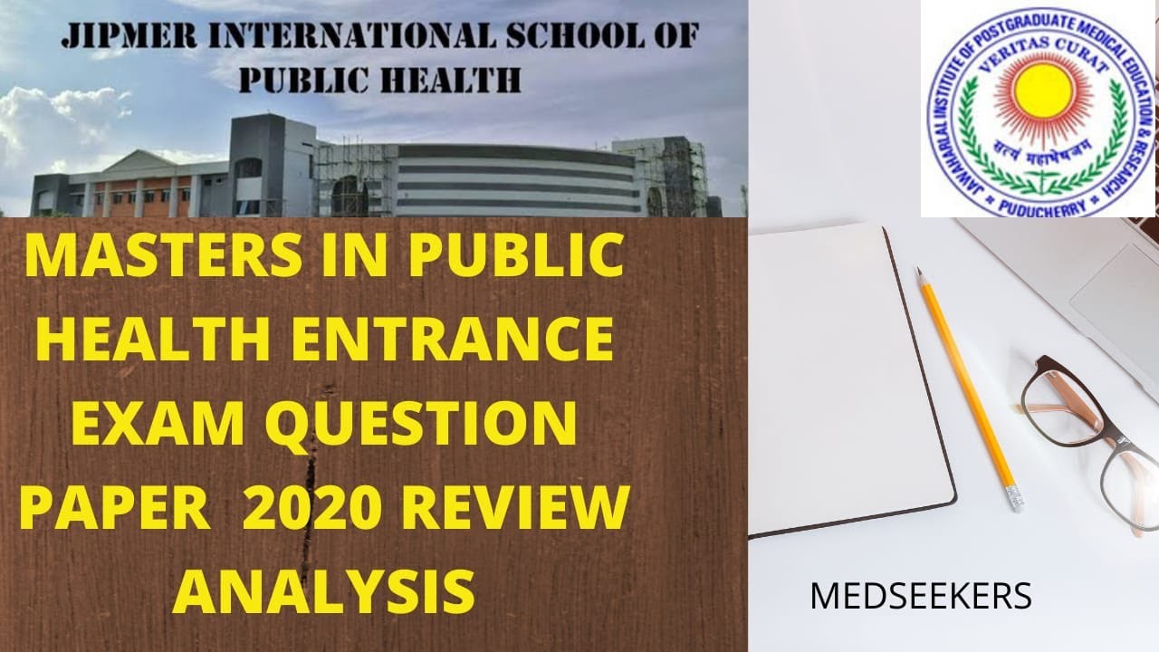 JIPMER Masters in public health previous year question paper analysis#jipmer#MPH#