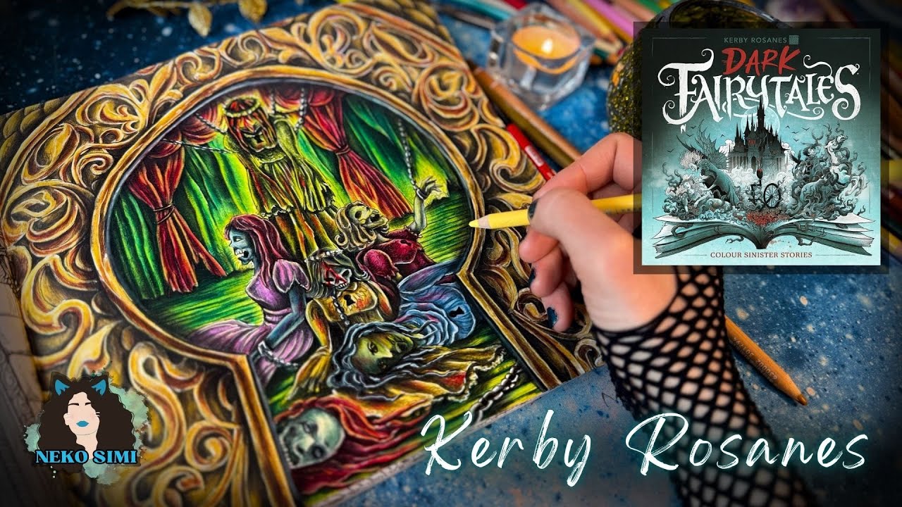 The Secret in Kerby Rosanes' Dark Fairytales | Adult Coloured Pencils Colouring