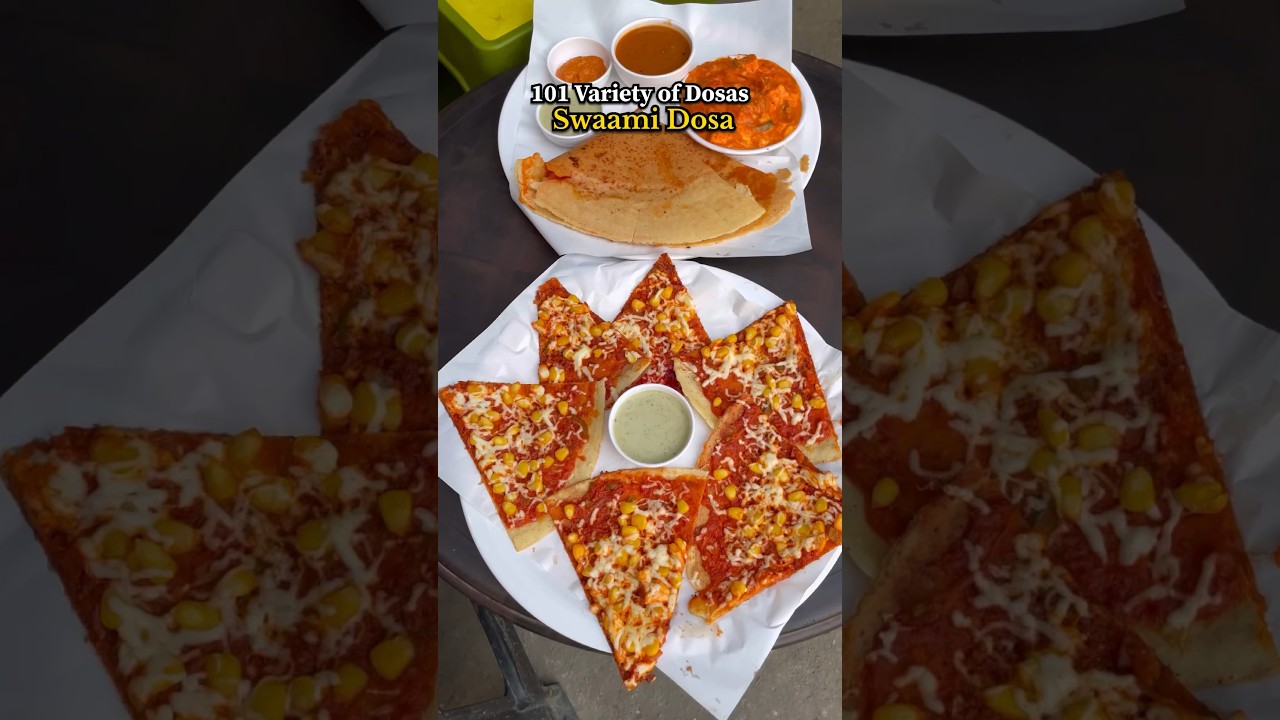 101 Variety of Dosas - SWAAMI DOSA #dosa #streetfood #youtubeshorts #lucknow #food #foodie #shorts