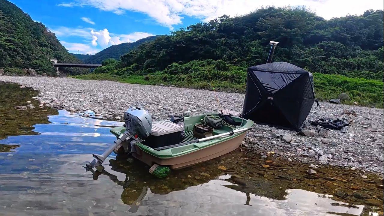 田舎の山奥で疲れを癒して無人島に渡って釣りキャンプしたよ！