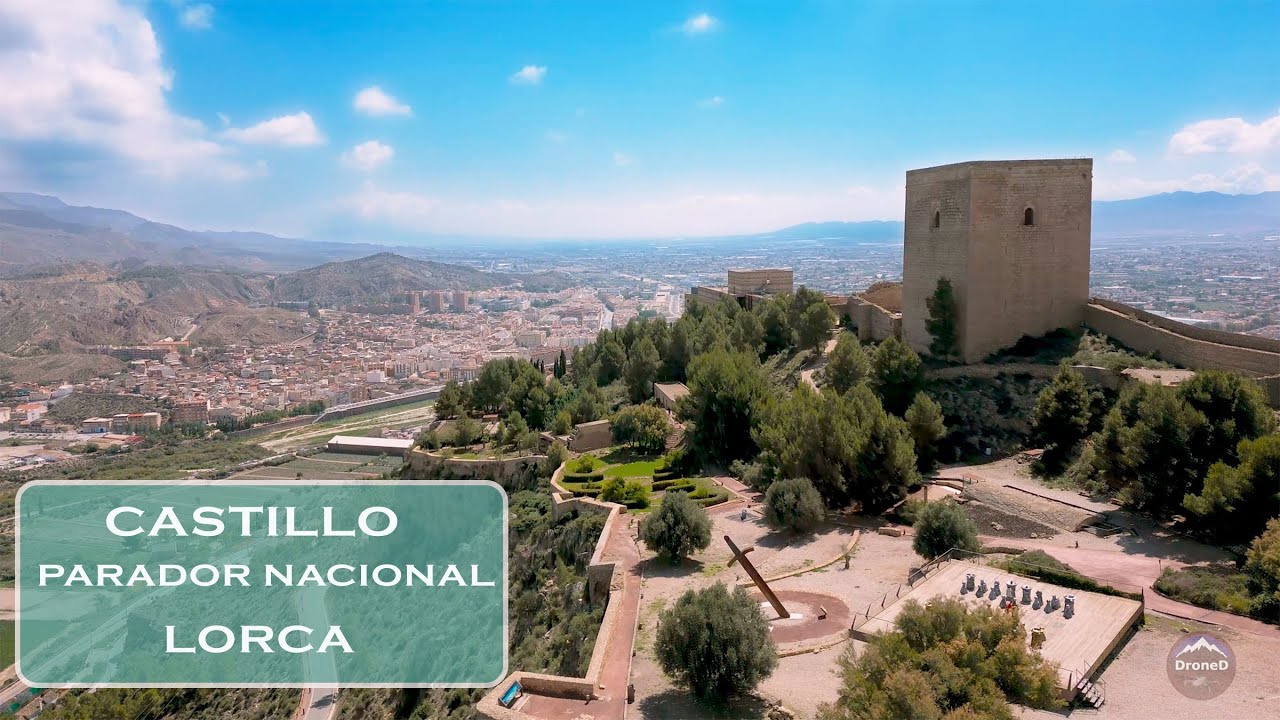 CASTILLO Y PARADOR NACIONAL - LORCA - City of the Sun - MURCIA - drone 4k cinematic
