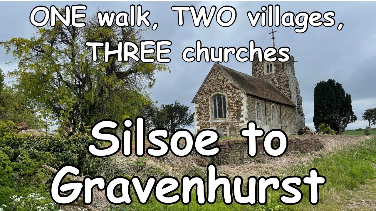 ONE walk, TWO villages, THREE churches - Walking from Silsoe to Upper Gravenhurst, England - 4K