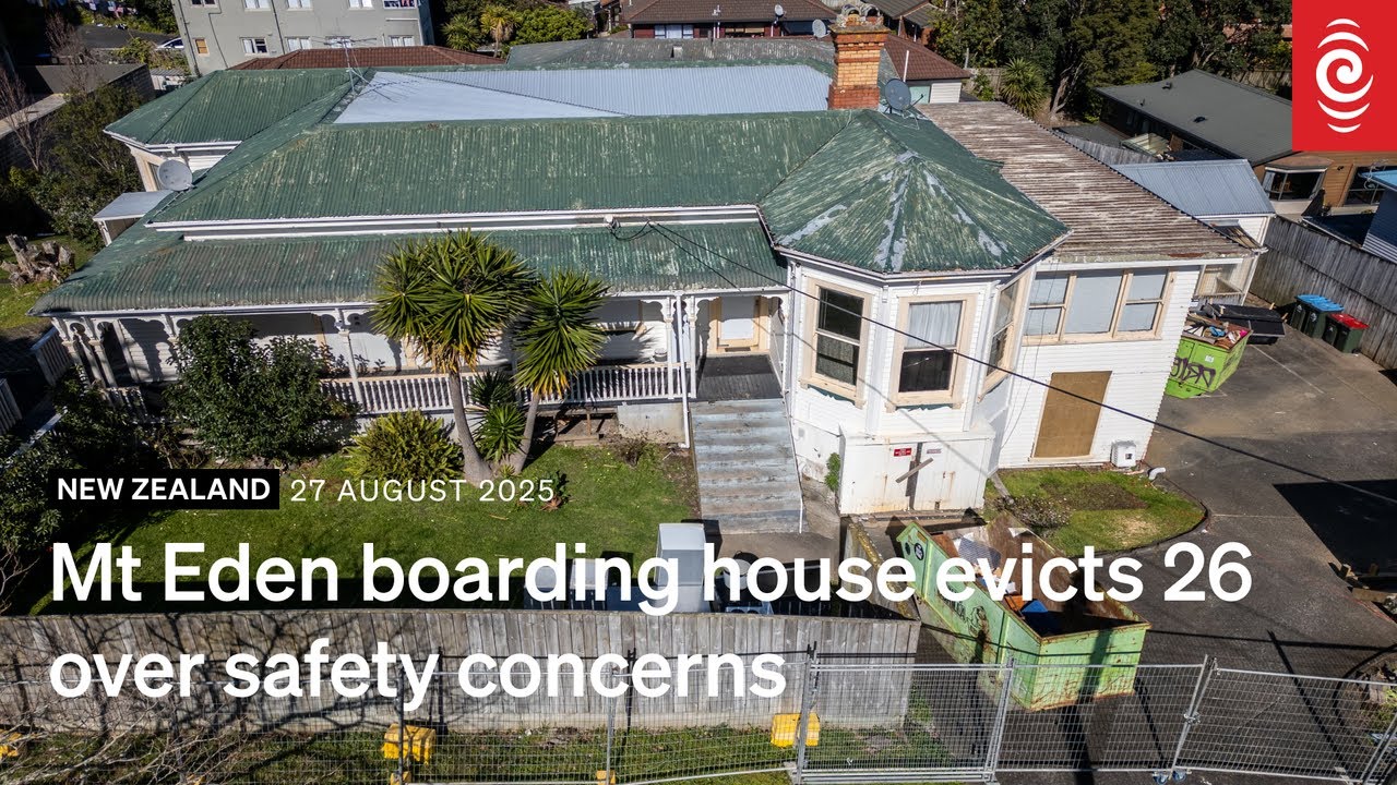 Boarding house evicts 26 people with two days' notice | RNZ