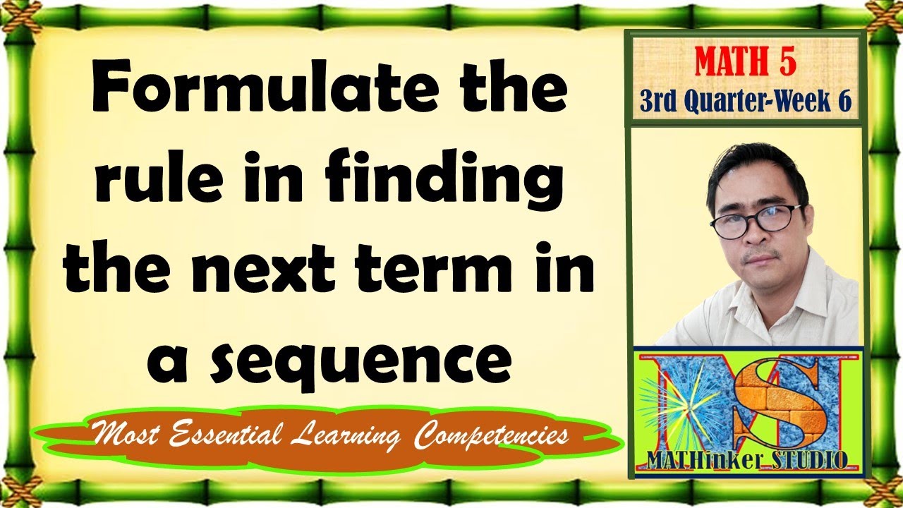 Math 5 Finding the Next term in a Sequence