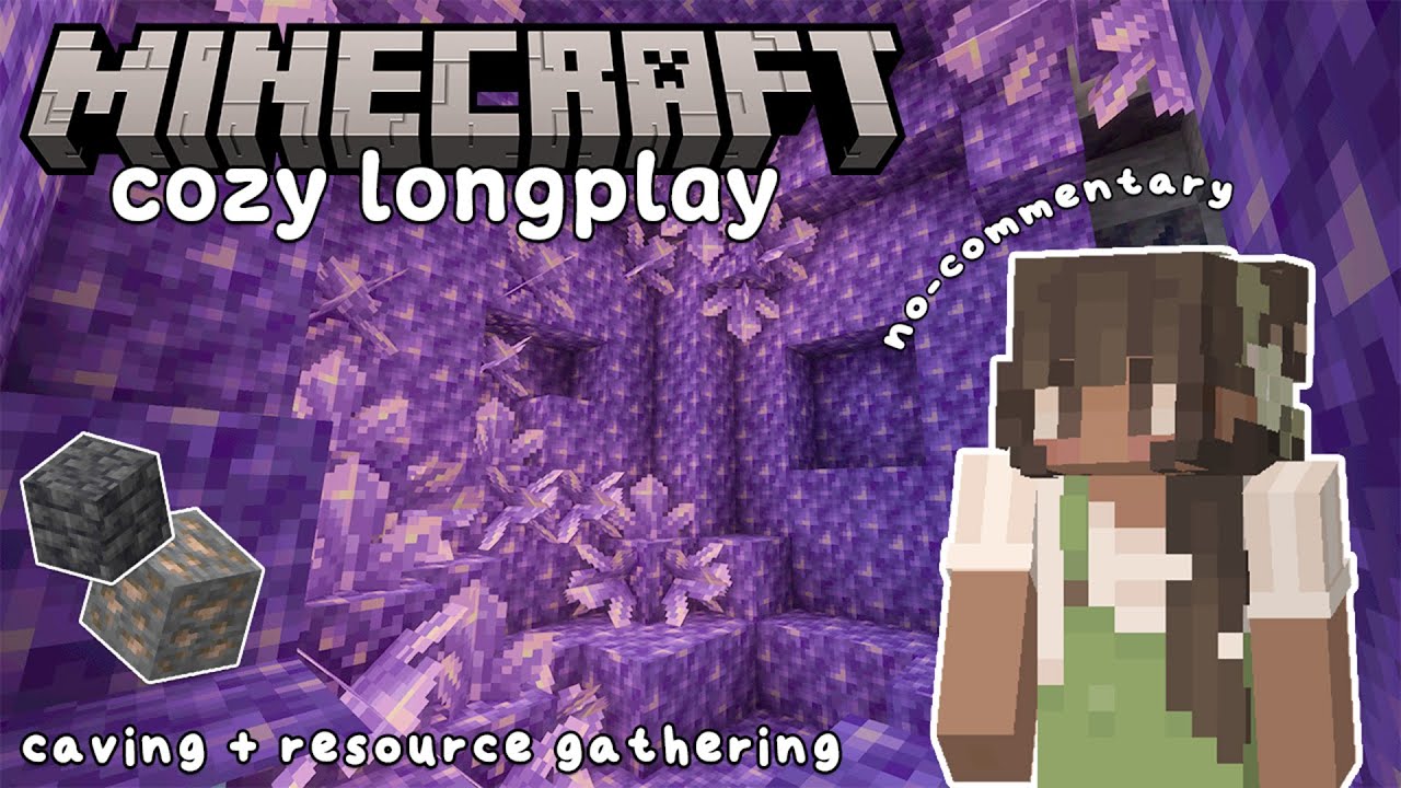 Minecraft Mining and Resource Gathering | Cozy Minecraft Survival Longplay (with no commentary)⋆˚꩜.ᐟ