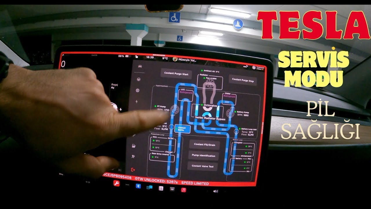 Tesla Servis modu | Pil Sağlığı | İnceleme