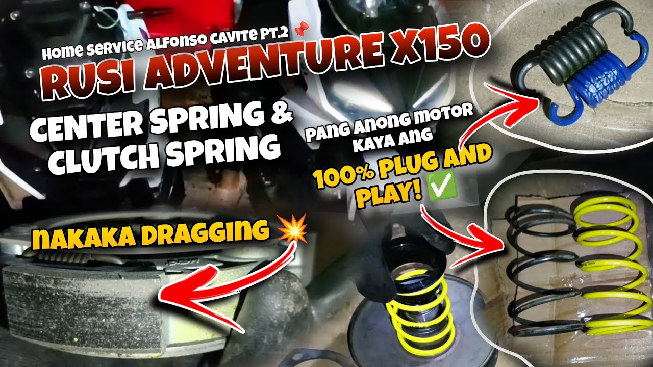 Ano kaya ang pwedeng Centerspring at Clutchspring? | RUSI ADVENTURE X  CVT Tips! No more Dragging