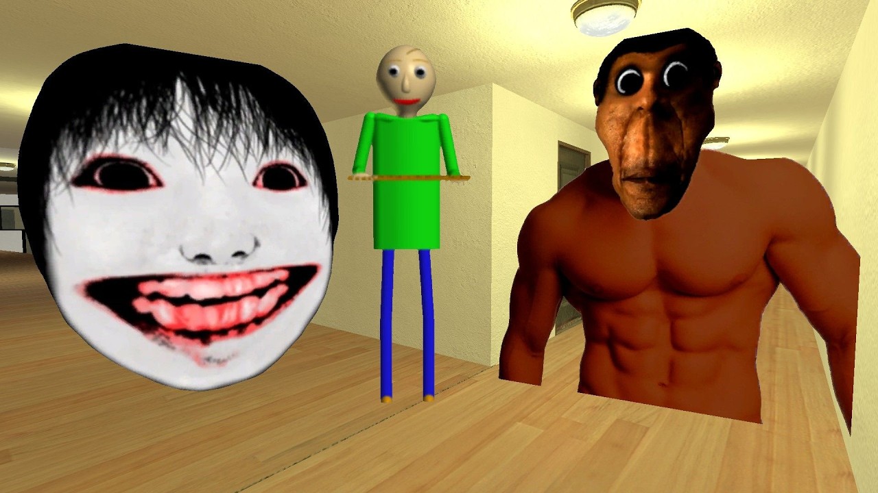 Hi My Name  Is Yoshie Bodi Obunga And Bald Man Nextbot Gmod #nextbotgmod