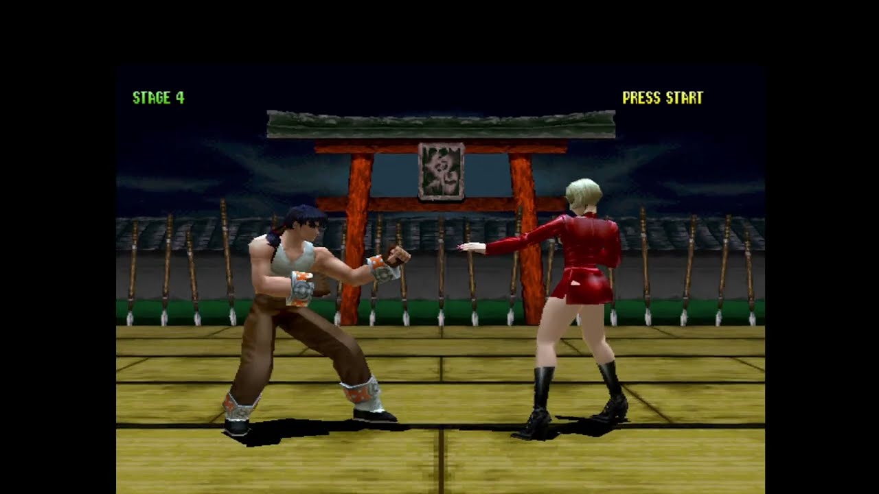 Bloody Roar 2 (PSX) : Long The Tiger Gameplay (Revenge on Shenlong)