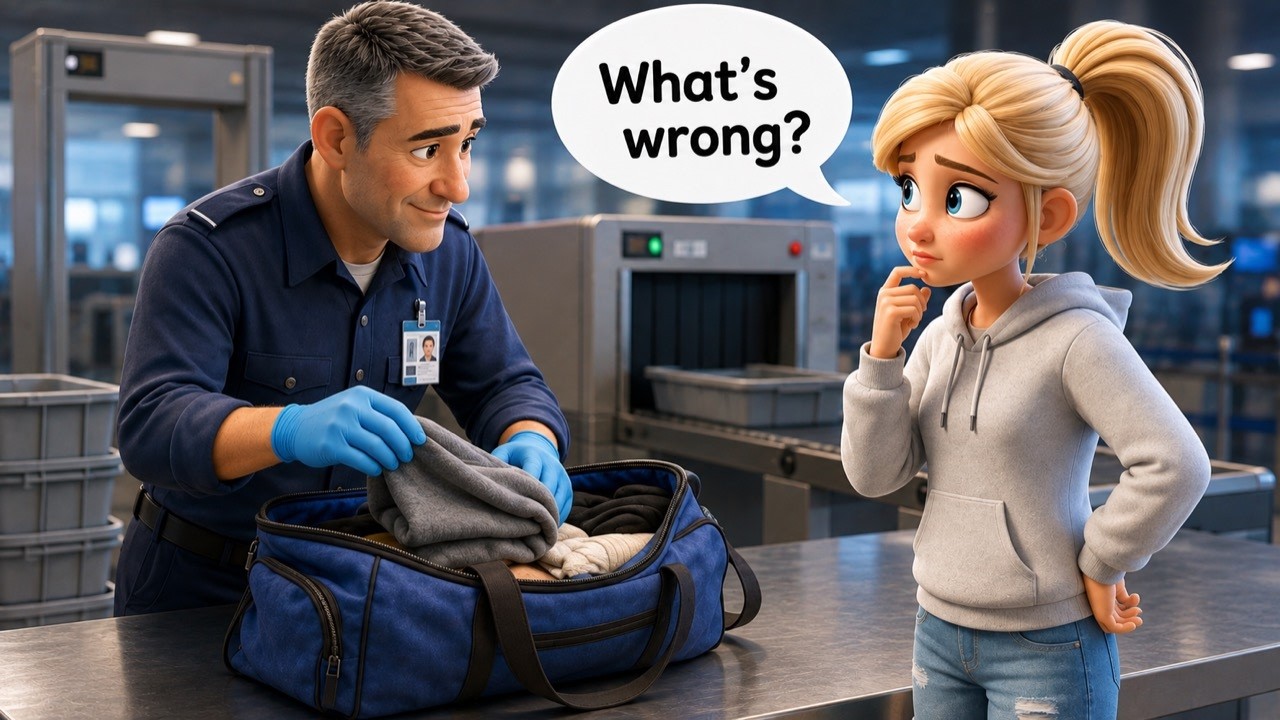 🛂 Going Through Airport Security: What the TSA Officer Says | Slow and Easy English