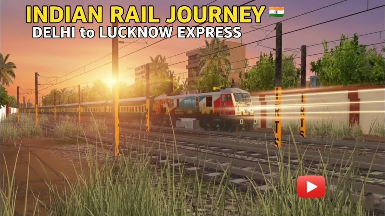 🌅 Sunset Express: Delhi to Lucknow | High Speed Indian Rail Journey
