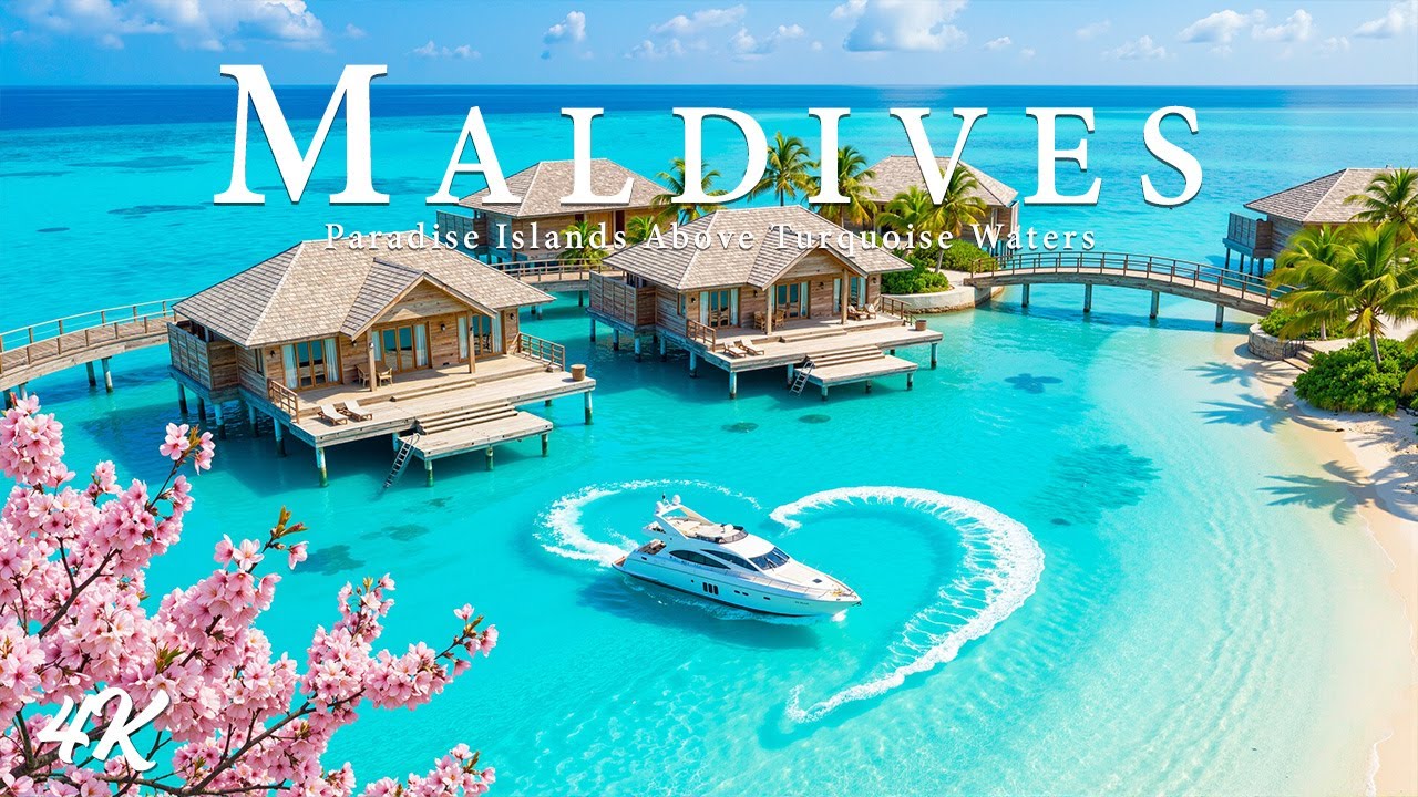 [4K] Maldives – Endless Ocean Serenity | Turquoise Lagoons & Chill Deep House