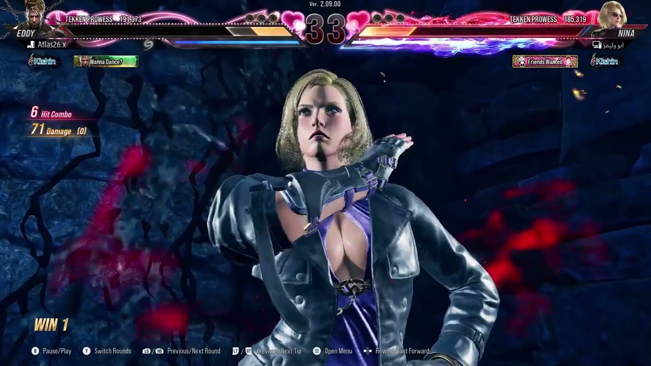 Nina vs Edday and hwoarang #tekken8