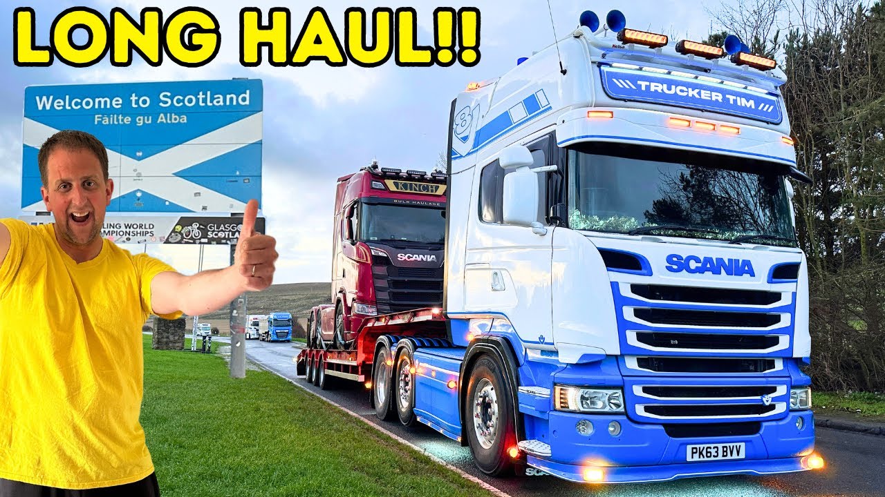 ДОСТАВЛЯЮ ГРУЗОВИКИ В SCANIA T-CAB HEAVEN… ПОТОМ СЛУЧИЛОСЬ ЭТО! | ЧАСТЬ 1 | #truckertim
