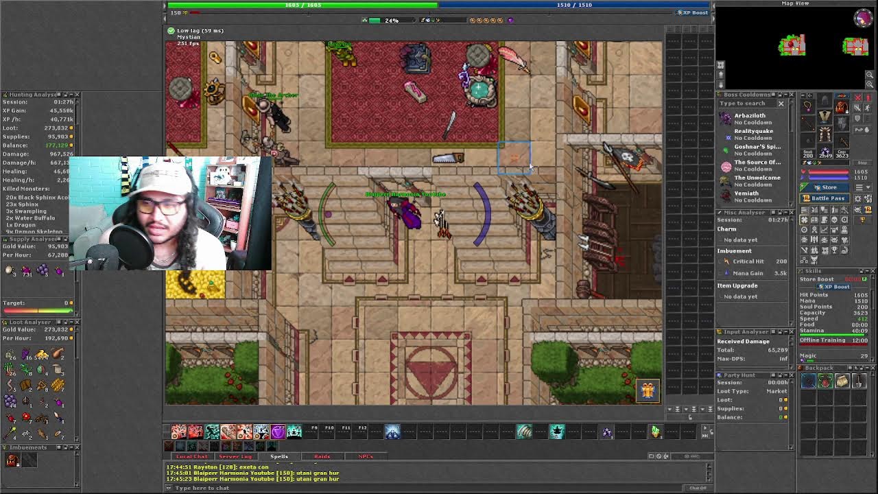 veamos cuanto profit saco con un personaje lvl 8 e nadelante en RUBINOT TIBIA