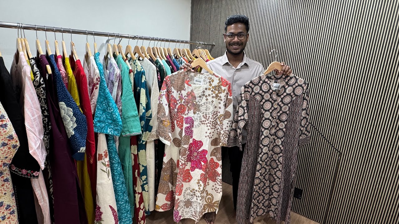 Bangalore Wholesale Pure Jaipur Cotton Kurtis | Kurti Sets | Single Piece Courier Available