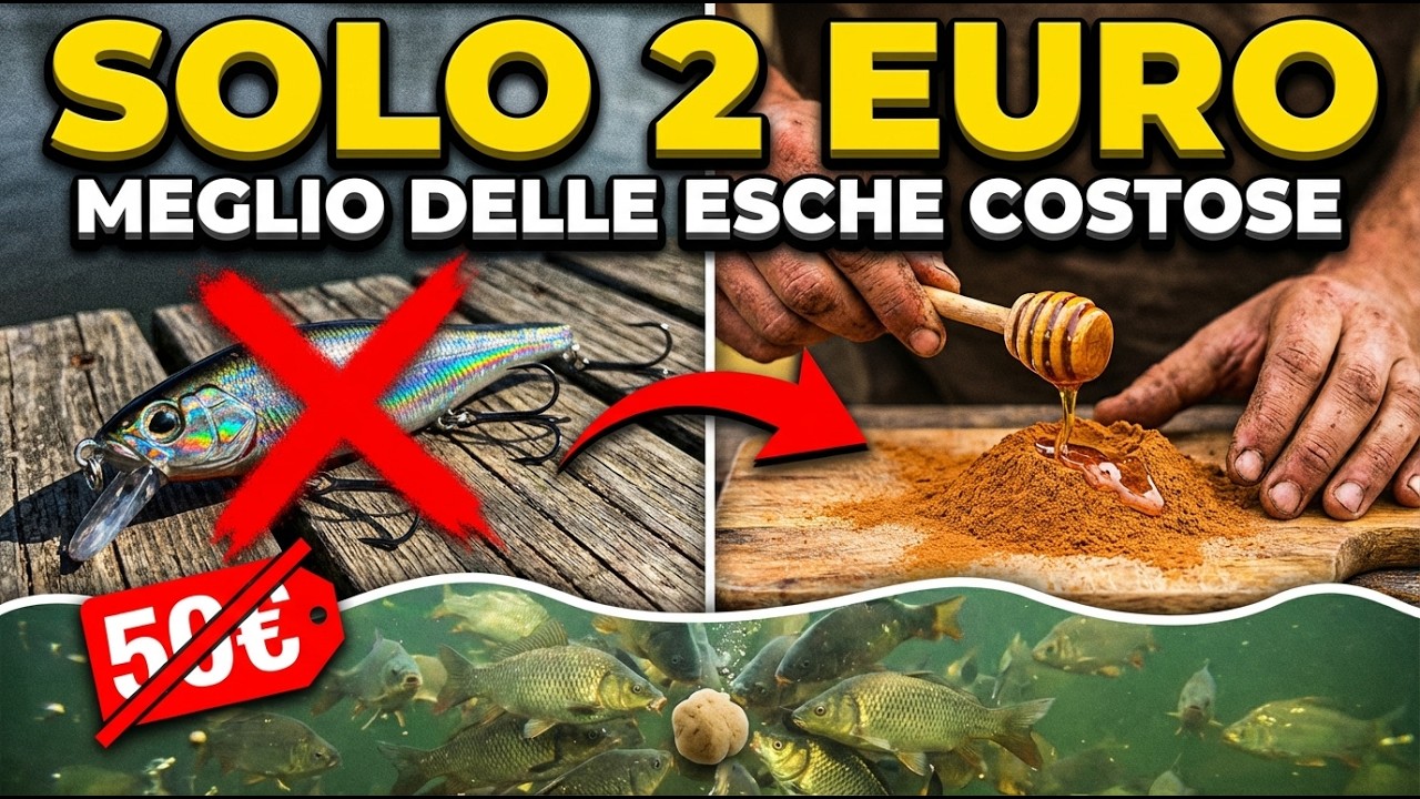 Mescola questi 2 ingredienti e i pesci faranno a gara per la tua esca!