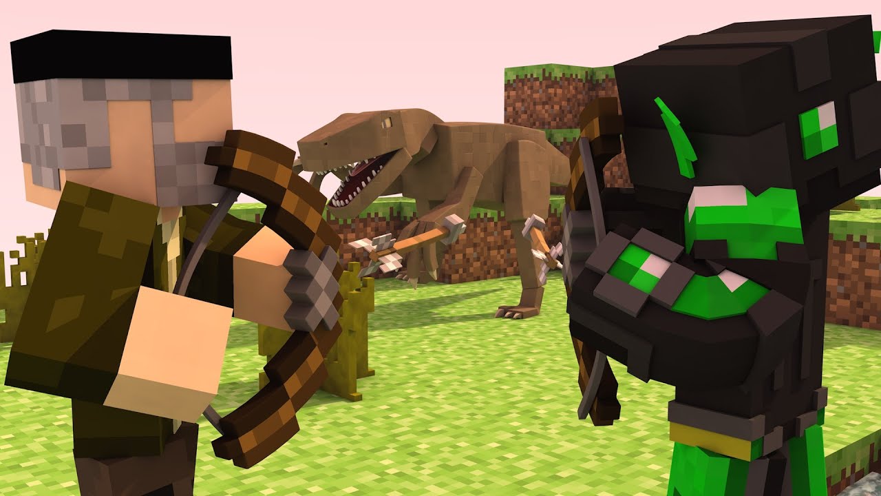 Minecraft | DINOSAURIOS!! | Minijuego SKYWARS TEAM