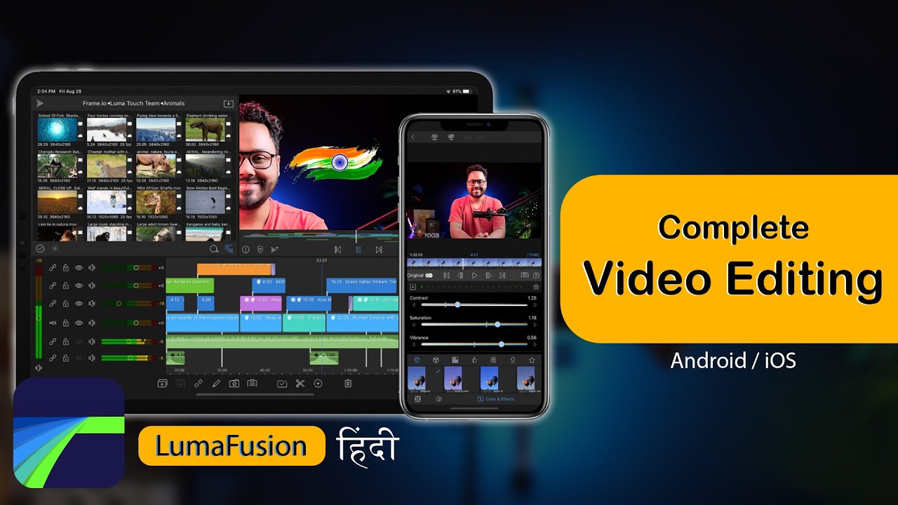 Master LumaFusion - Complete Video Editing Tutorial In HINDI | Android | iPad | iPhone | Tab