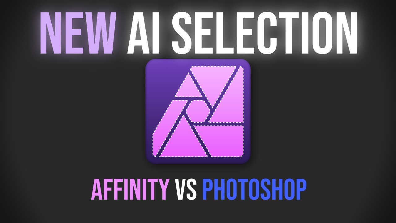 Affinity Photos new smart selection vs Photshops AI selection