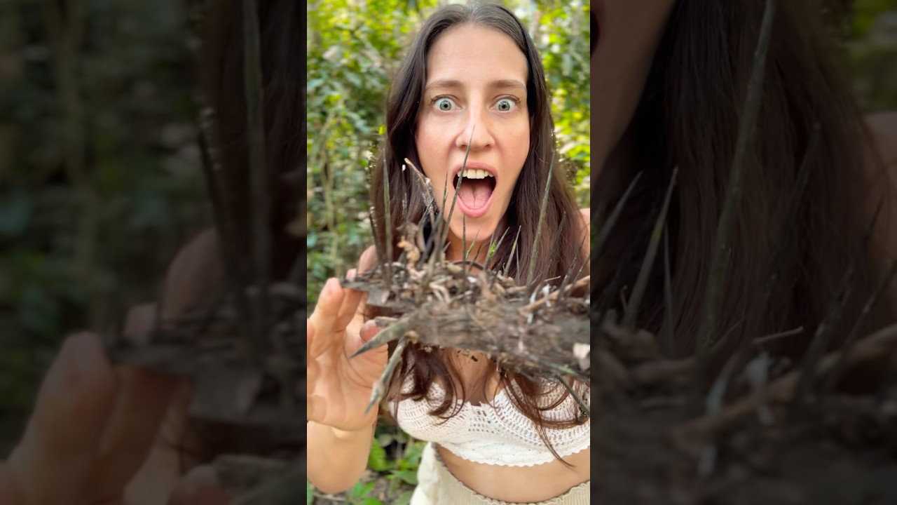 Barefoot and Brutal SHE Stepped on a Giant Thorn in the Wild!😱