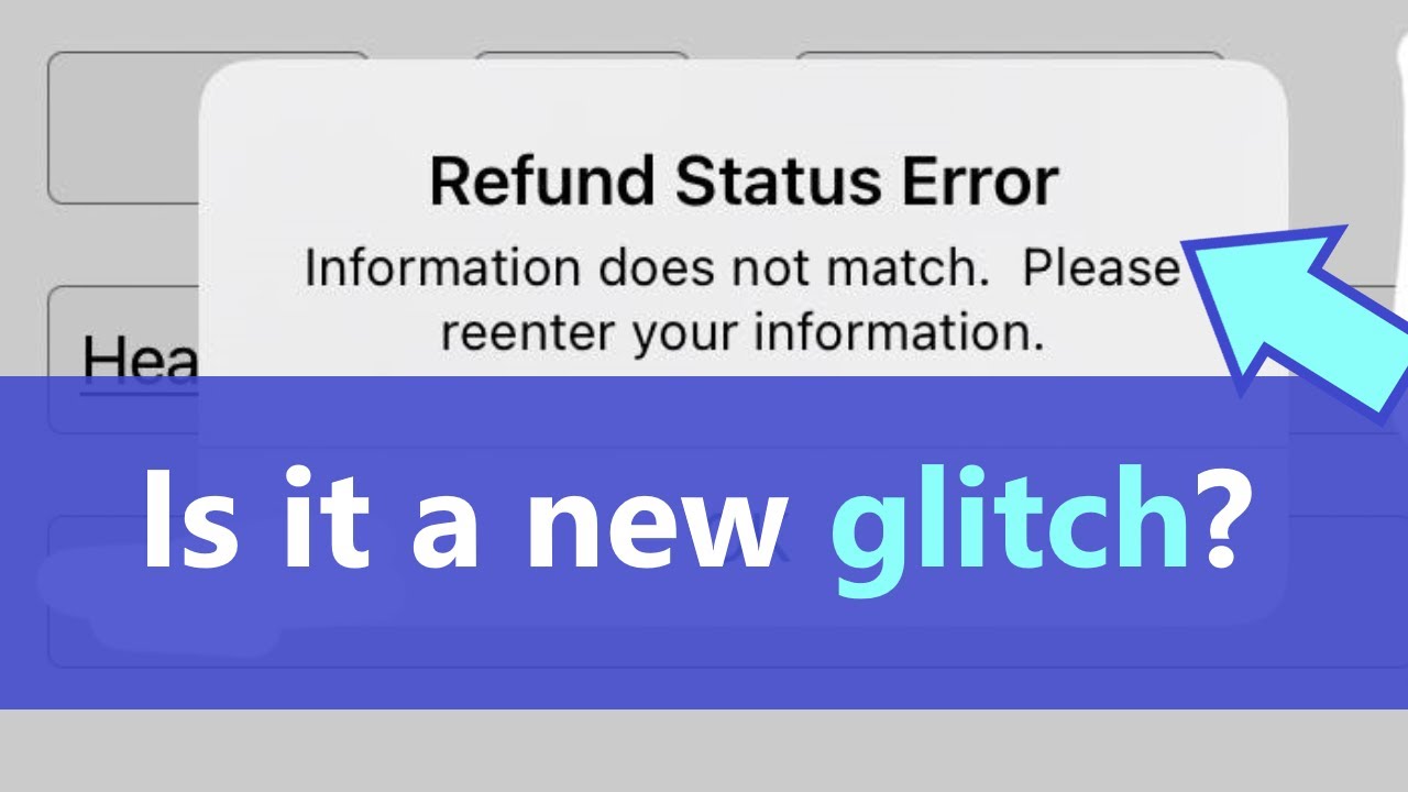 Refund Status Error on IRS app 