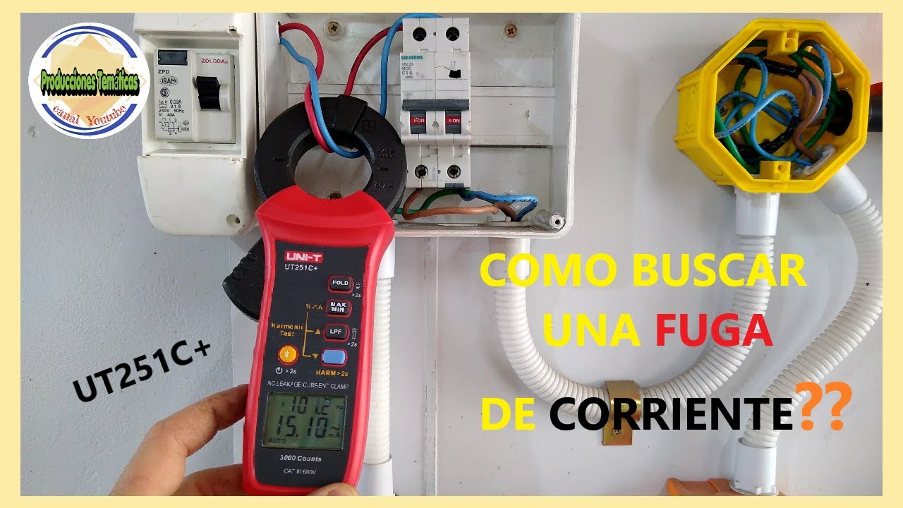 🤔COMO BUSCAR UNA FUGA DE CORRIENTE🎇🎇⚡... paso A paso--REVIEW pinza de fugas UT251C+