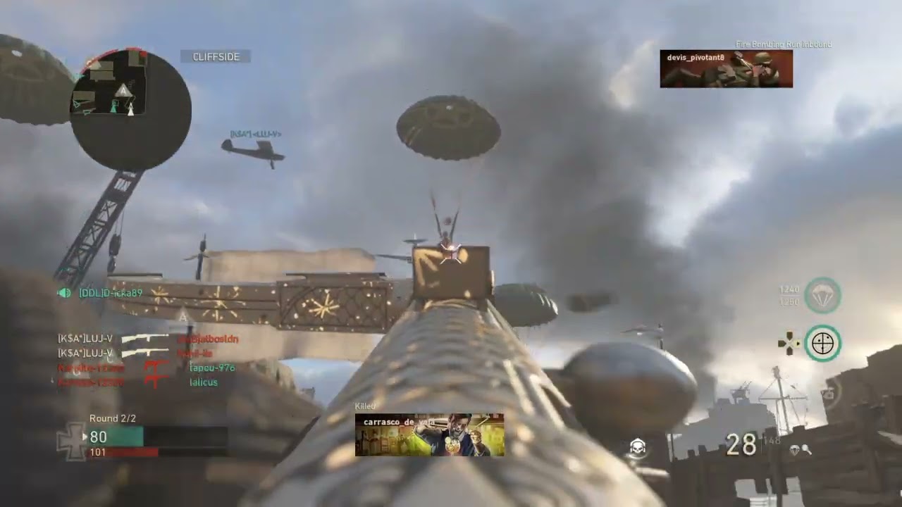 CALL OF DUTY WWII 204 KILLS ON SHIPMENT 1944