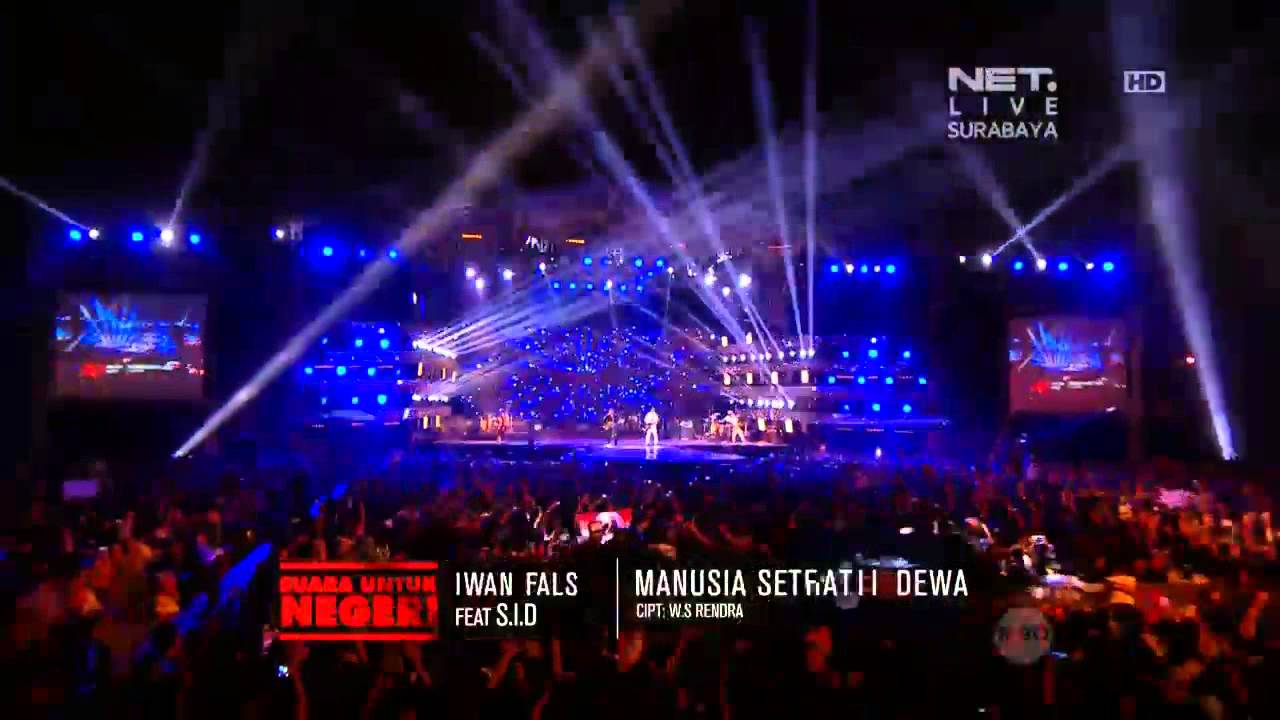 NETKonserSurabaya Iwan Fals ft Superman Is Dead - Manusia Setengah Dewa Full HD