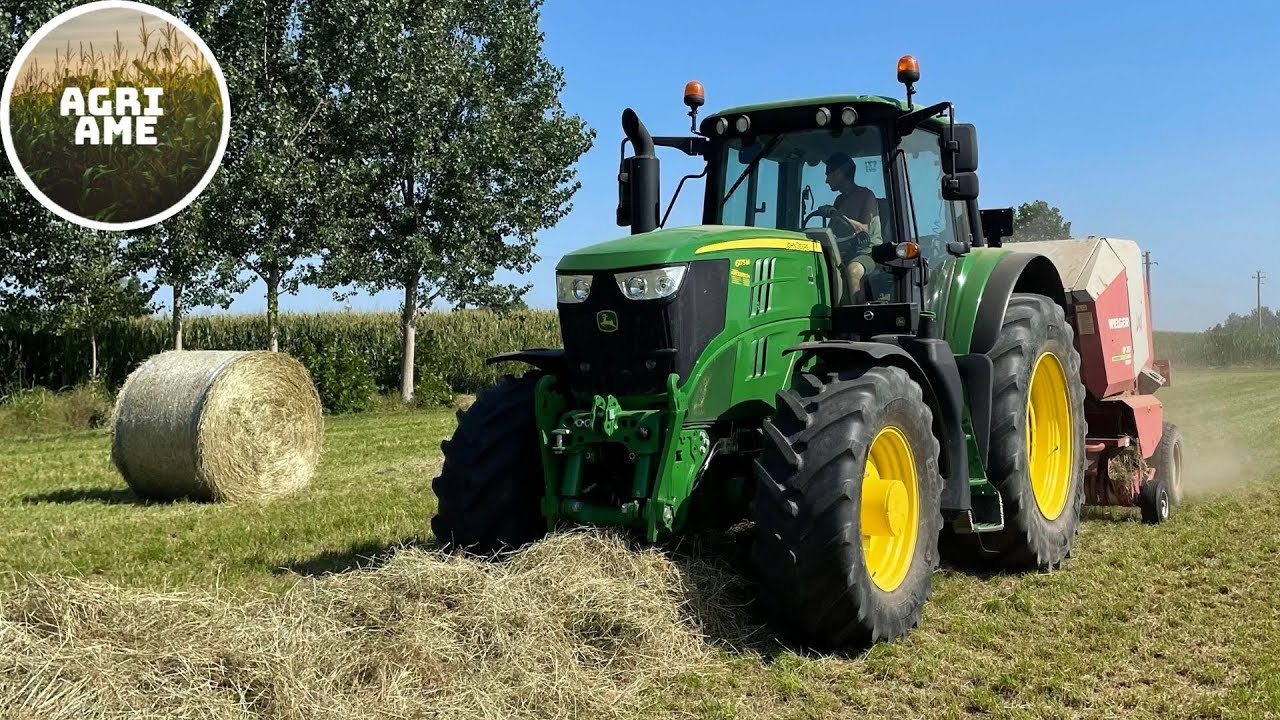 Fienagione |3x John Deere: 5080M, 6140M, 6175M| Kuhn, Lely, Ravizza |Az. Agr. The Cow Farm di Pavesi