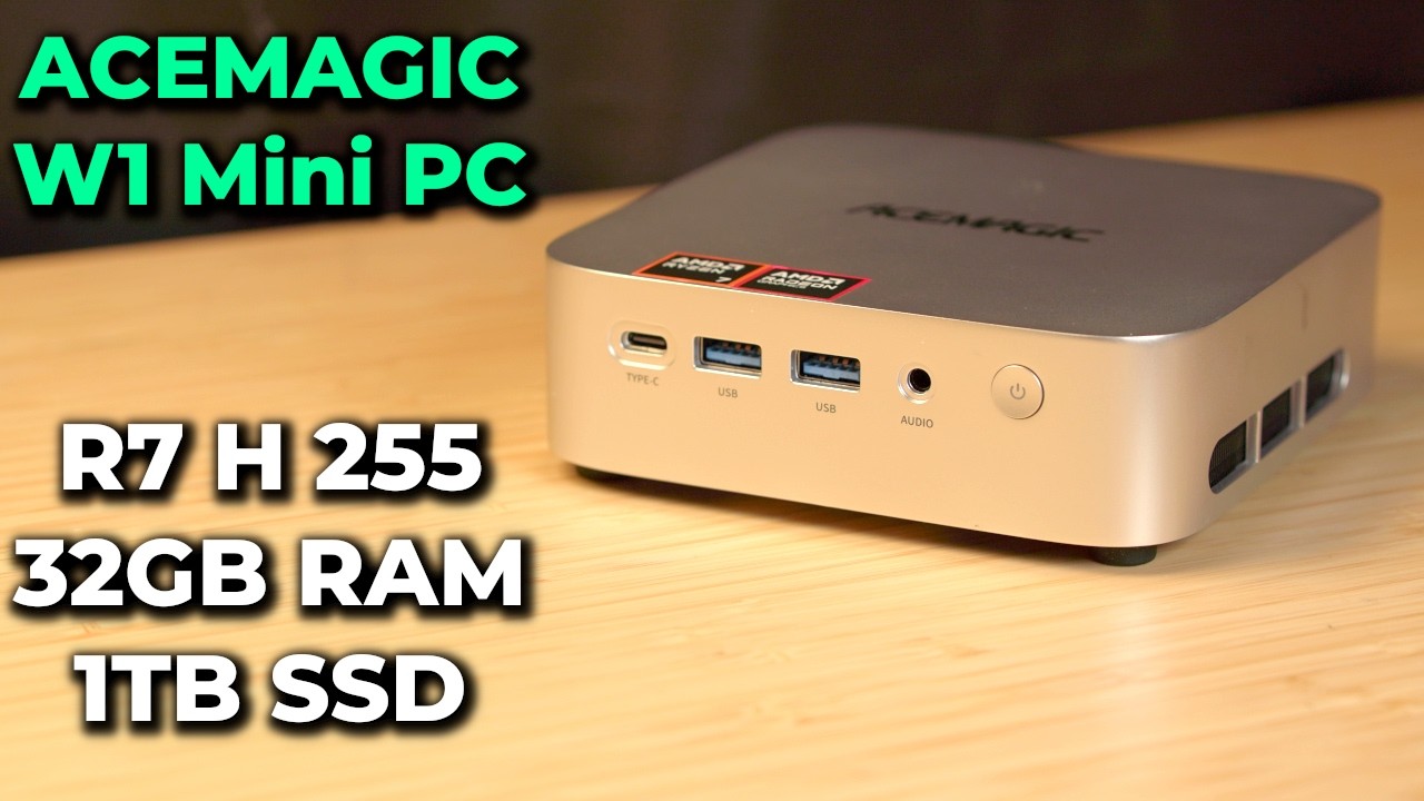 Мощный мини-ПК на базе Ryzen 7 | Мини-ПК ACEMAGIC W1 | R7 H 255