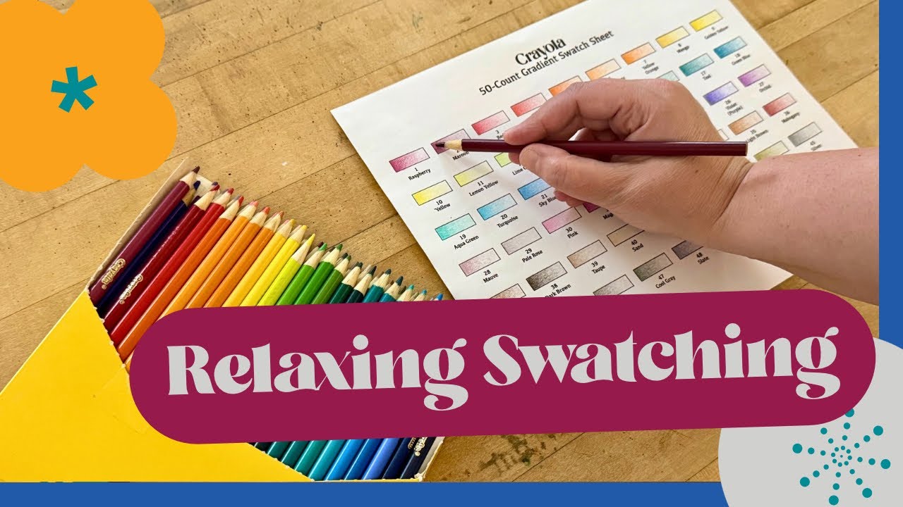 Crayola Colored Pencils 50 Count | Real-Time Gradient Swatch Chart