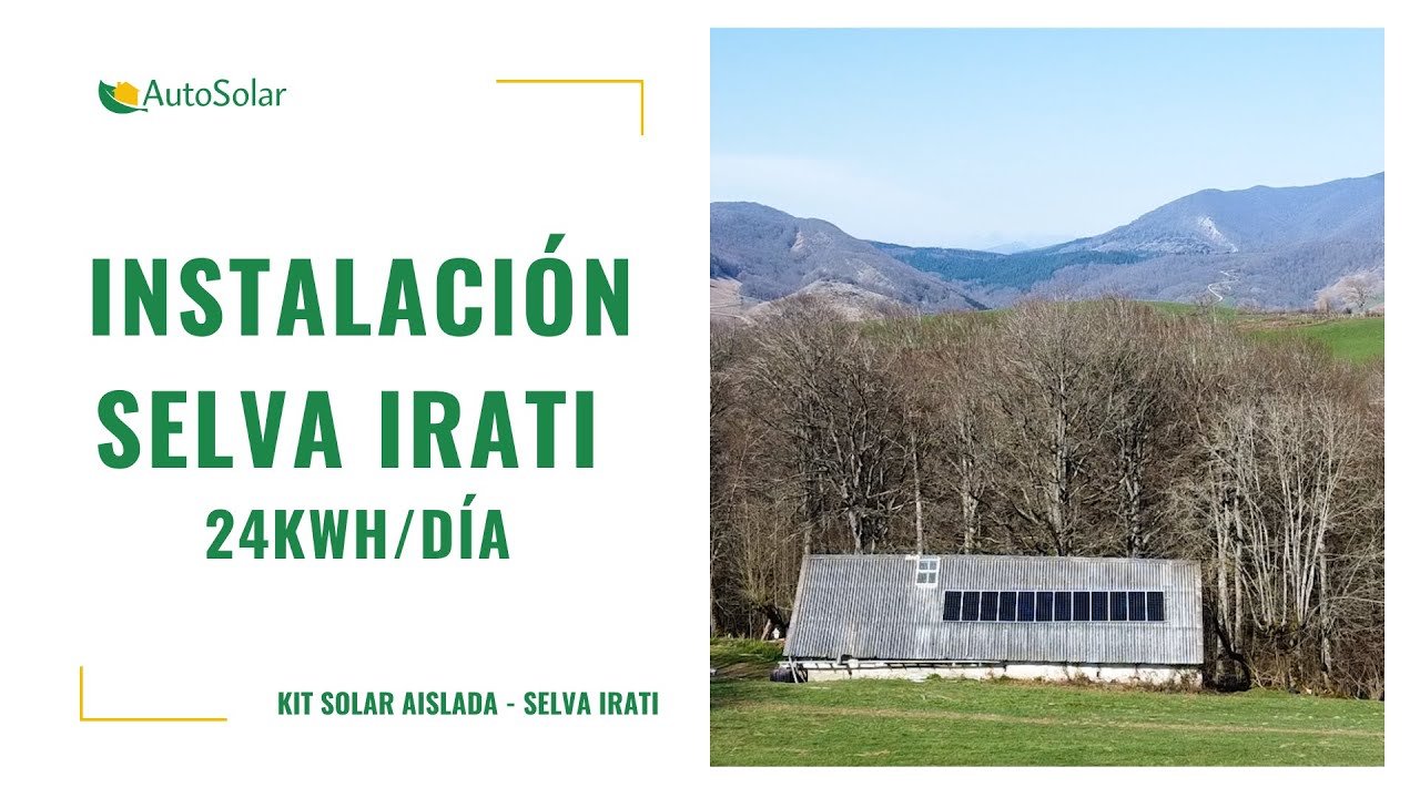 Instalaci&oacute;n Placas Solares Selva Irati 24kWh/d&iacute;a
