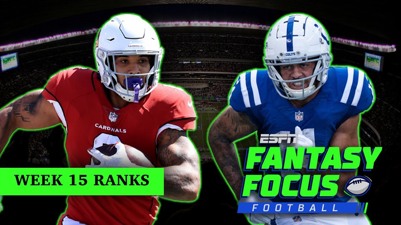 Week 15 Ranks: Is Mike crazy for loving Conner? Pittman's time to bounce back? | Fantasy Focus 🏈
