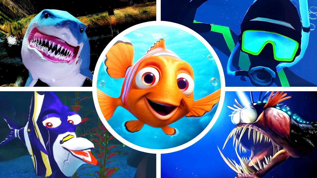 Finding Nemo - All Bosses & Ending