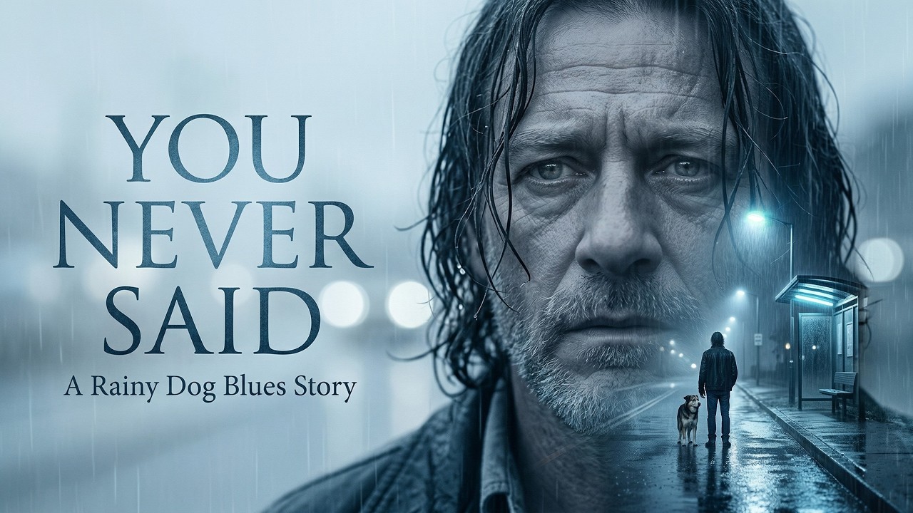 You Never Said Goodbye  🌧️ Soft Emotional Blues Ballad (Late Night Feeling) | Rainy Dog Blues Radio