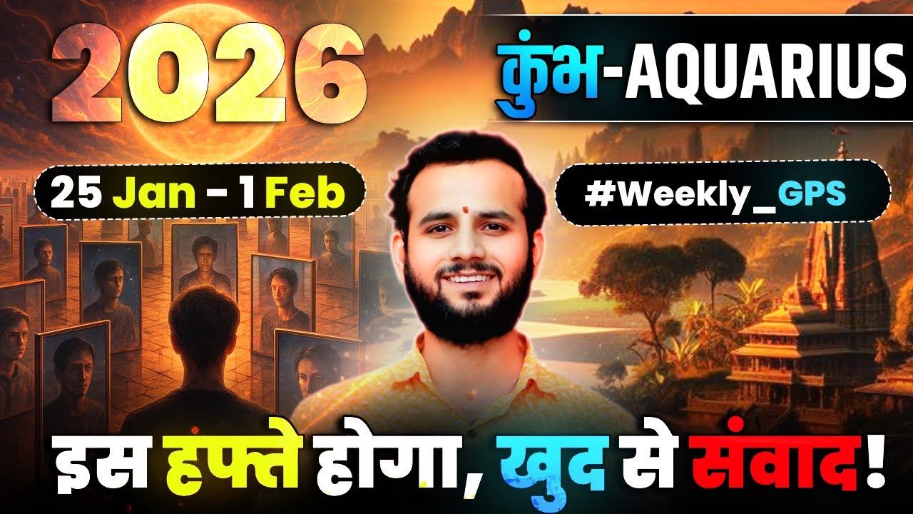 🏺कुंभ लग्न/राशि: सोच बदलेगी, जीवन बदलेगा 🌌25Jan-1Feb2026 #Aquarius🧘