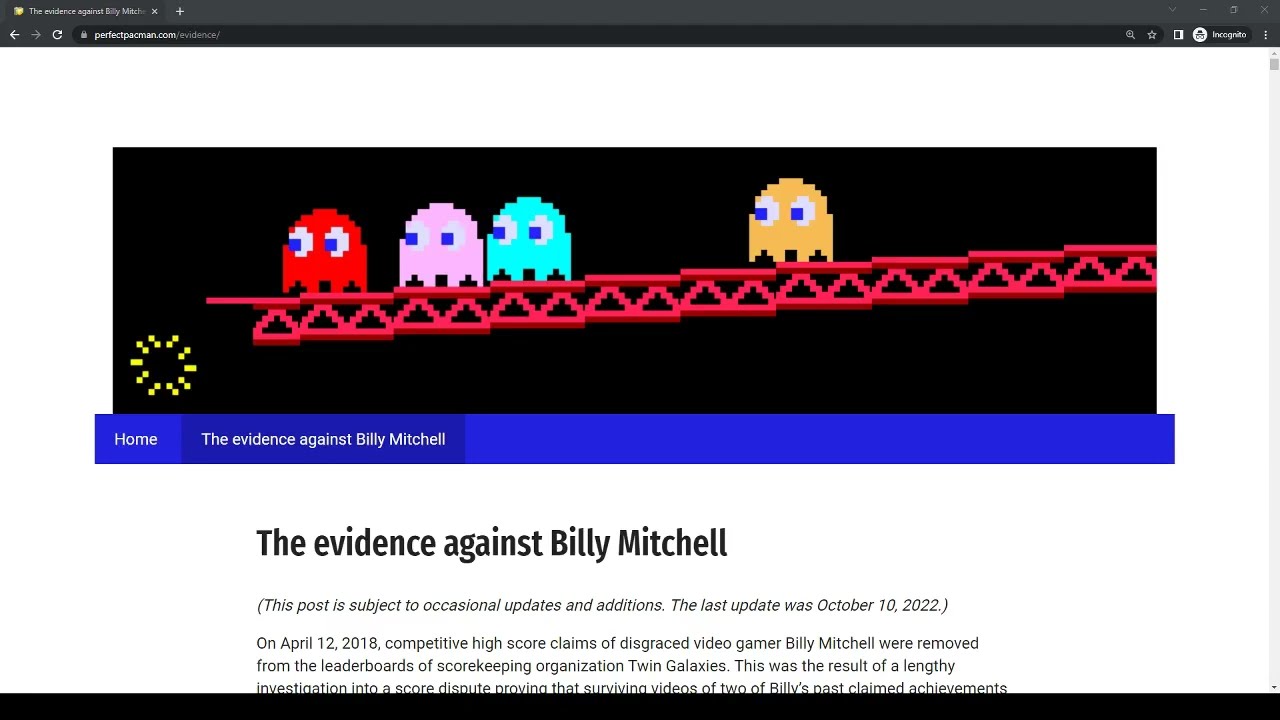 The evidence against Billy Mitchell (outdated)