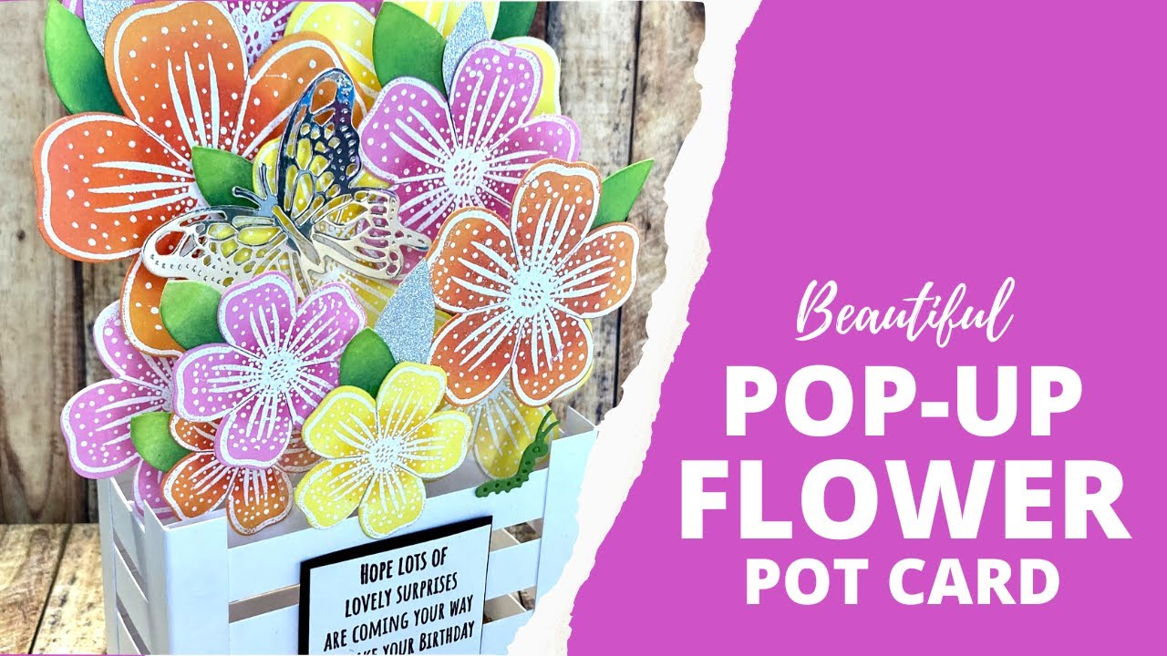 A STUNNING Floral Pop Up Card