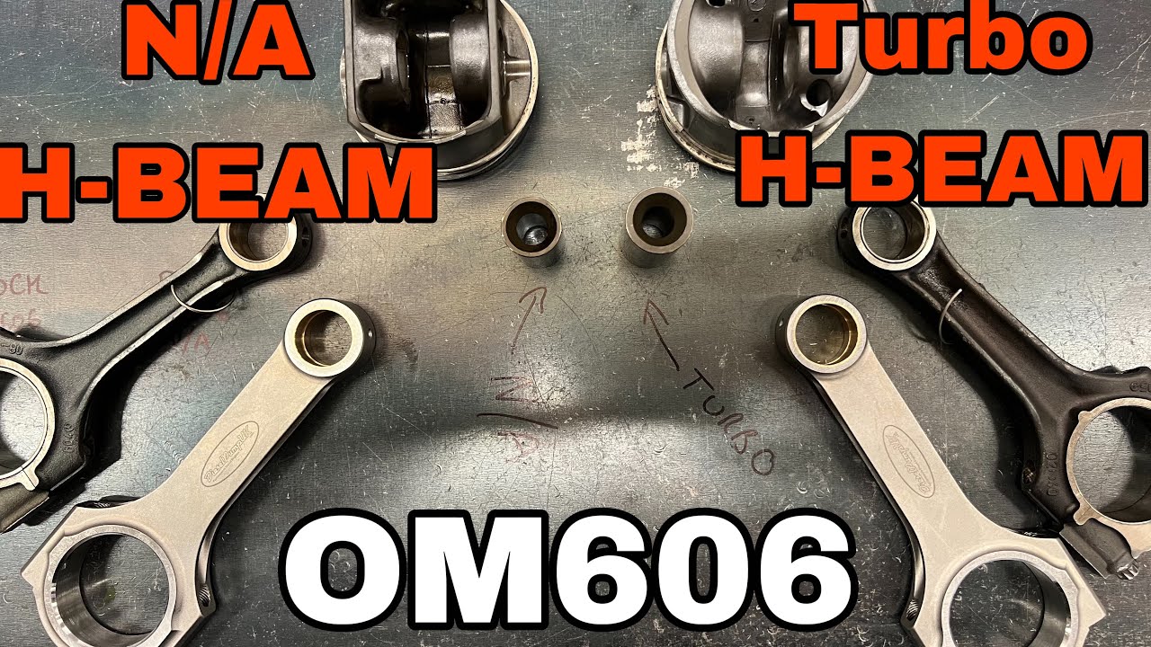 OM606 N/A и турбо шатуны H-образной балки