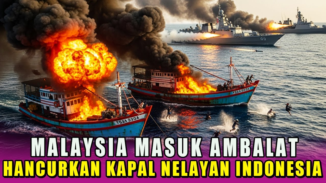 AMBALAT GEMPAR‼️MALAYSIA MASUK AMBALAT, HANCURKAN KAPAL NELAYAN INDONESIA YANG BERONTAK