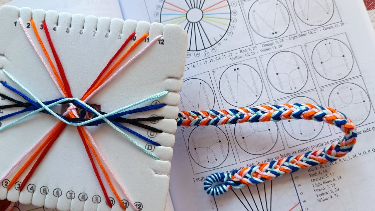 Kumihimo Tutorial Hard Professional Technique (Best Pattern)