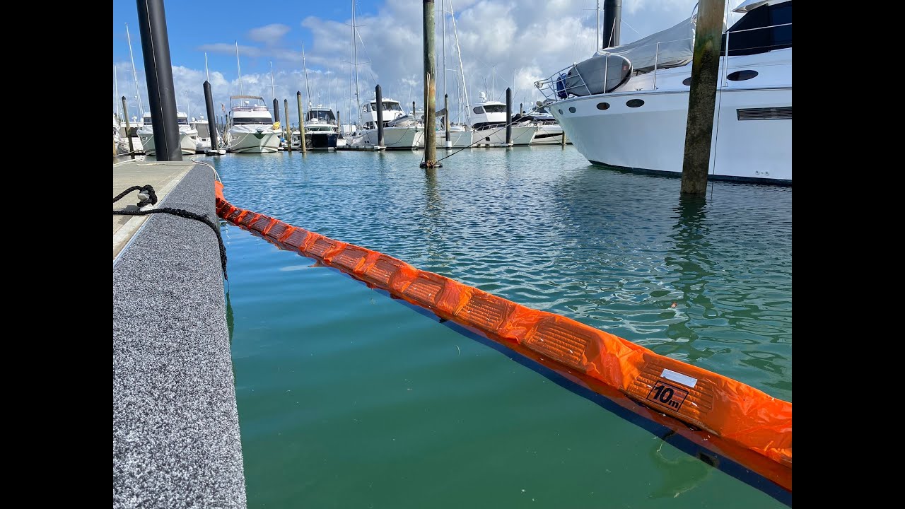 Rapid Deployment Boom for Oil Spill Containment at Orakei Marina