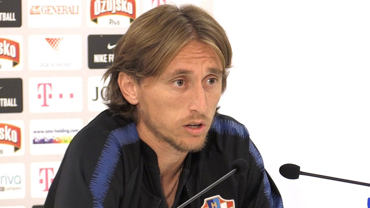 Luka Modric Pre-Match Press Conference - Croatia v England - UEFA Nations League